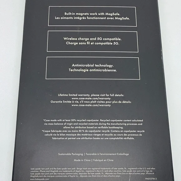 Kate Spade iPhone 15 Pro Max Case - Pink, Blue, and White Floral - Picture 3 of 6